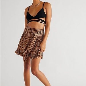 Free people Suri convertible mini skirt